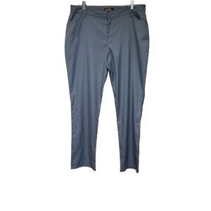 Lee Relaxed Fit Straight Leg Mid Rise Men's Dress Pants Color Blue Size 14 M